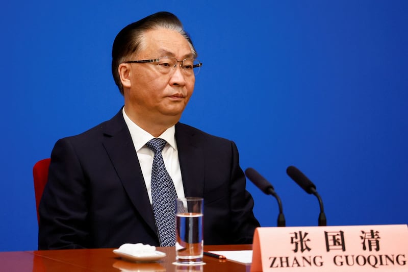 国务院副总理张国清有军工企业任职背景。(路透社)